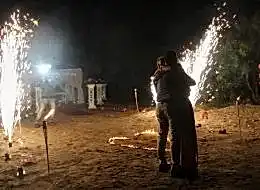 Sahilde Romantik Evlilik Teklifi Organizasyonu Bodrum