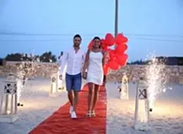 Yer Volkanları ve Uçan Balonlar Eşliğinde Kumsalda Evlenme Teklifi Organizasyonu İstanbul