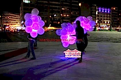 Işıklı Balonlar ve Ledli Uçan Balon İstanbul Organizasyon