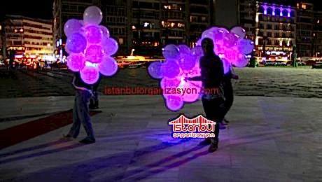 Işıklı Balonlar ve Ledli Uçan Balon İstanbul Organizasyon