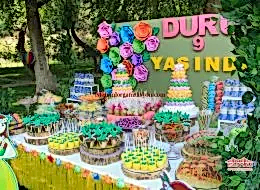 Doğum Günü Organizasyonu Şekerleme Masası Süsleme İstanbul Organizasyon