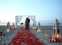 Kumsalda Romantik Evlilik Teklifi Organizasyonu İstanbul Organizasyon