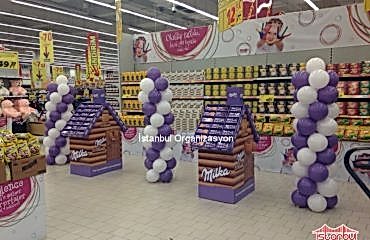 Milka Standları Balon Süsleme
