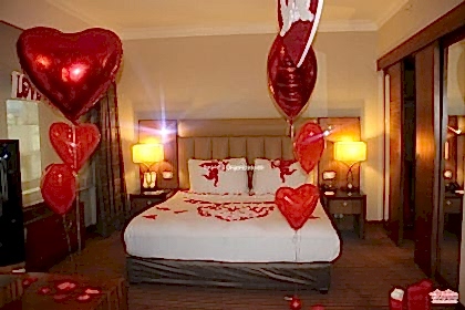 Otel Odası Süsleme Evlilik Teklifi Organizasyonu Paketi İstanbul Organizasyon