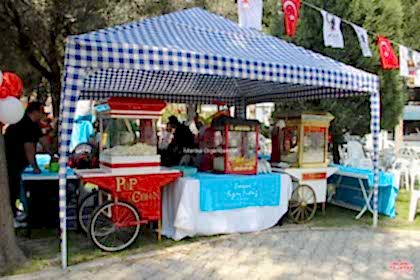 Patlamış Mısırcı Popcorn Nostaljik Sokak Satıcılar Hizmeti İstanbul Organizasyon