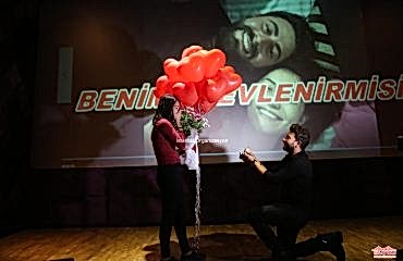 Sinemada Evlilik Teklifi Organizasyonu Paketi İstanbul Organizasyon