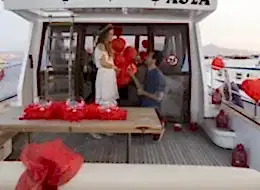 Evlenme Teklifi Anı ve Teknede Evlilik Teklifi Organizasyonu